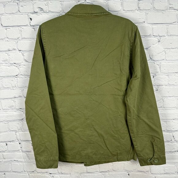 Indigo Star Major Lightweight Patch Pockets Military Jacket , Size S, Olive - Picture 5 of 10